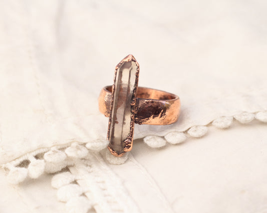 Smoky Quartz ring - Size 9.75