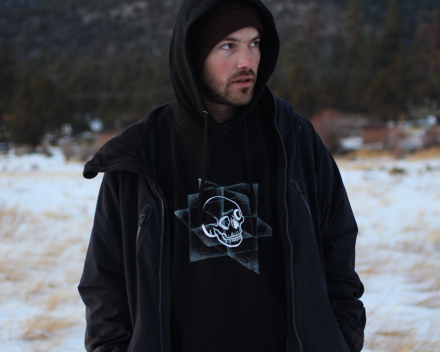Quantum Third Eye Co. glow in the dark hoodie