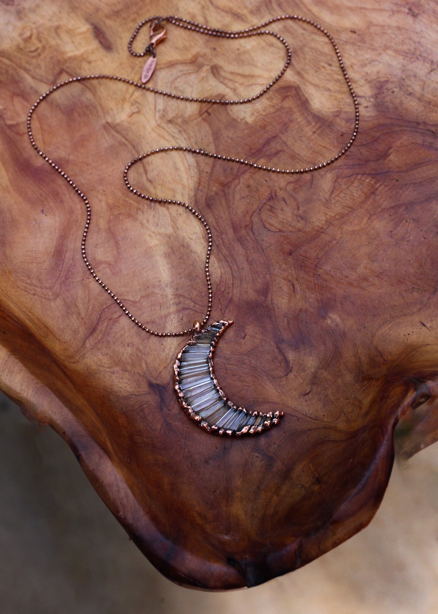 Quartz Moon Necklace