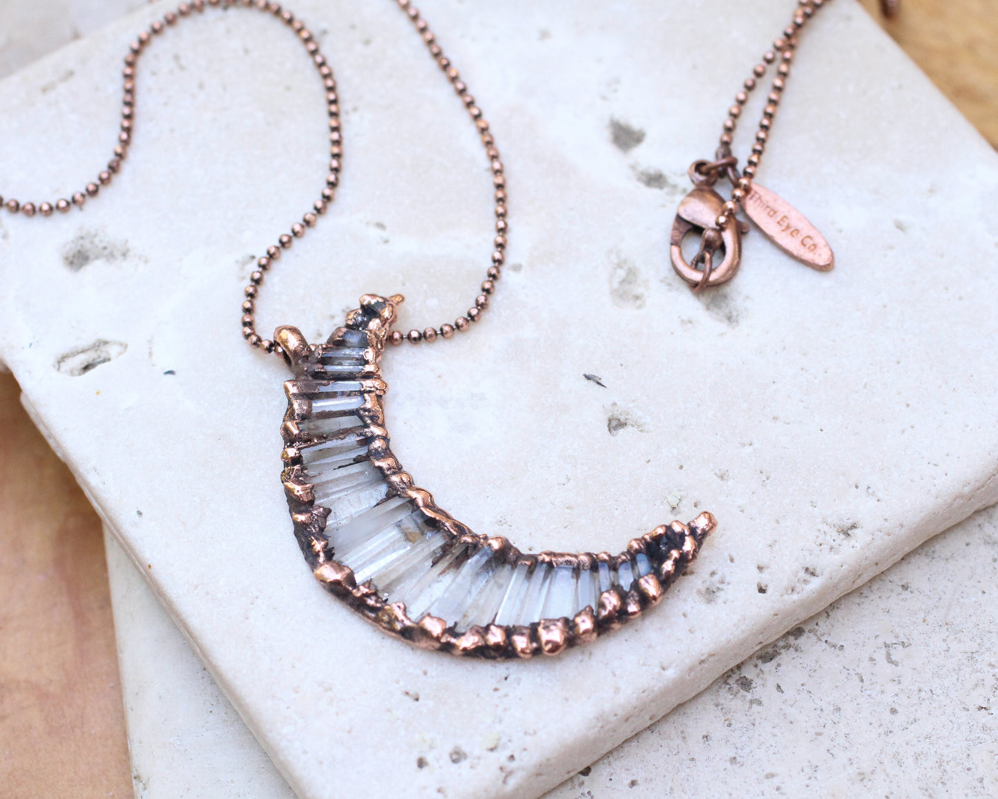 Quartz Moon Necklace