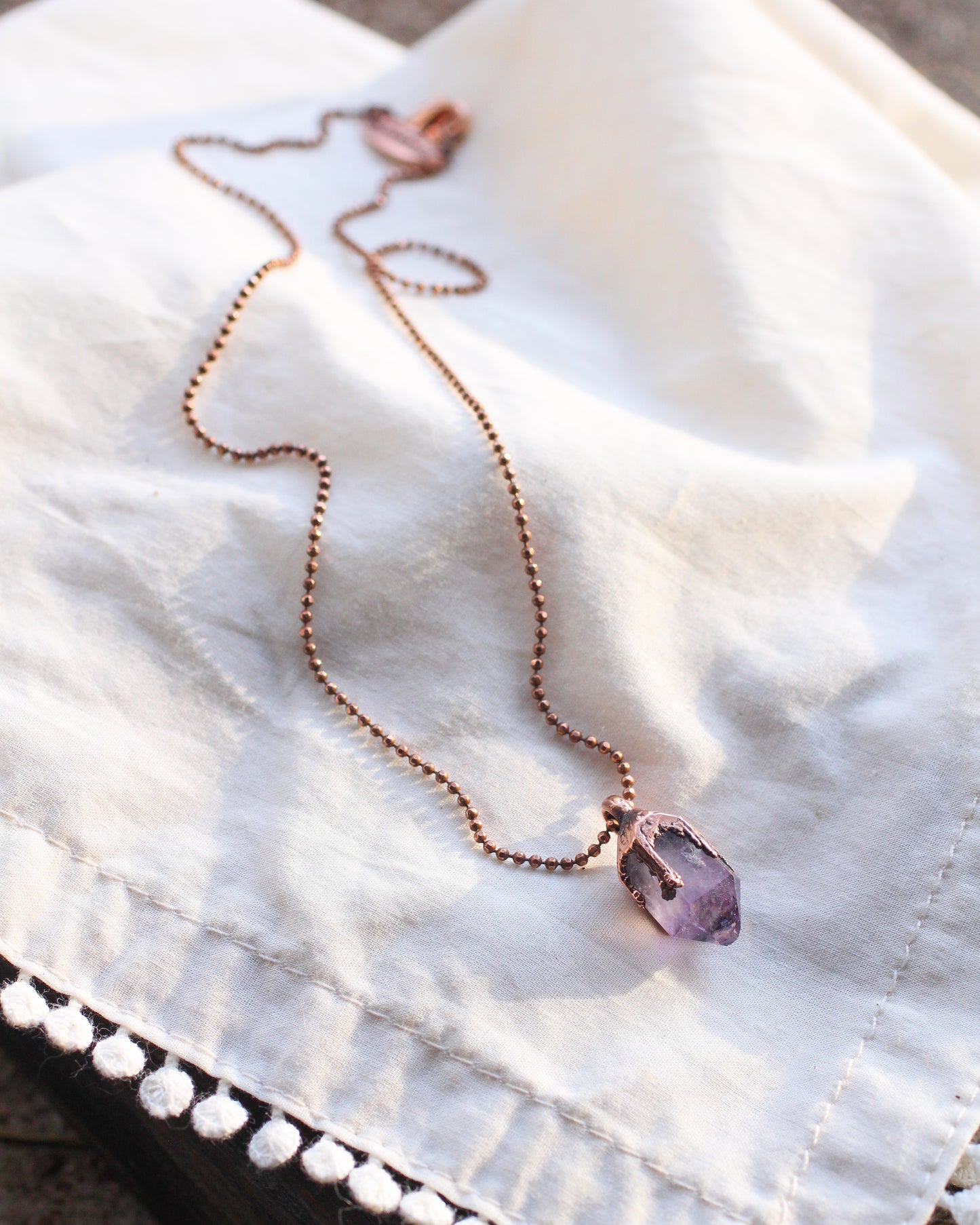 Amethyst Claw necklace