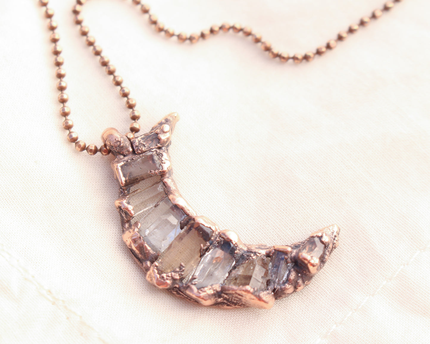 Topaz Moon Necklace