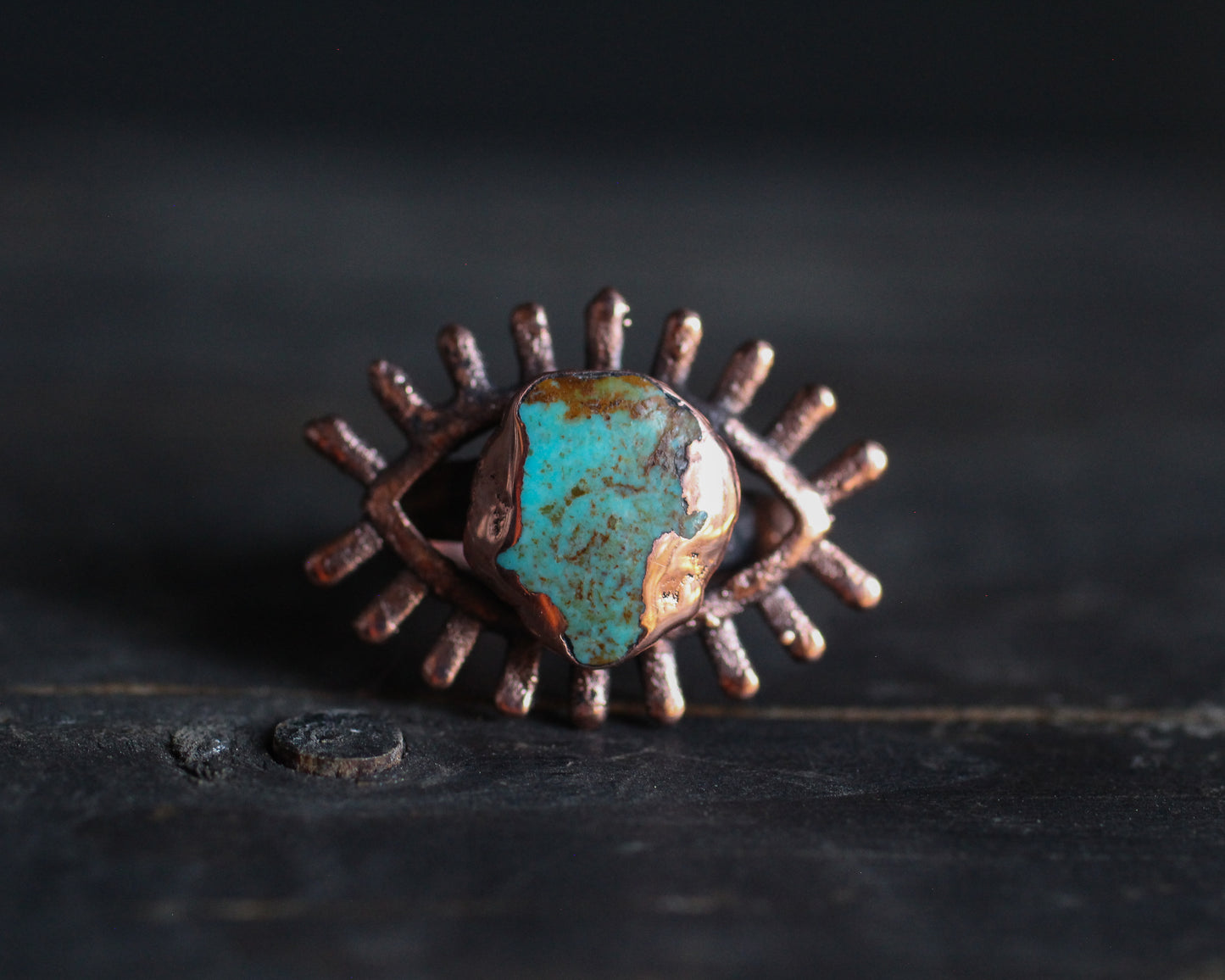 Turquoise Third Eye rings - various sizes