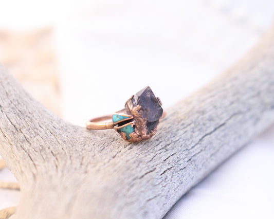 Amethyst and Turquoise ring