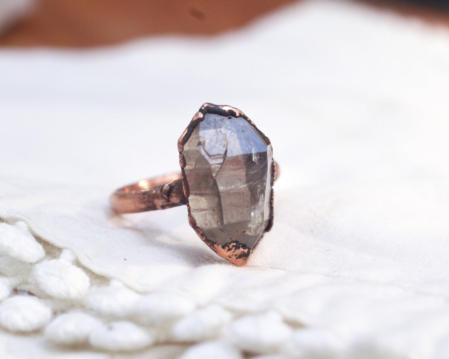 Smoky Quartz Ring - Size 6.5