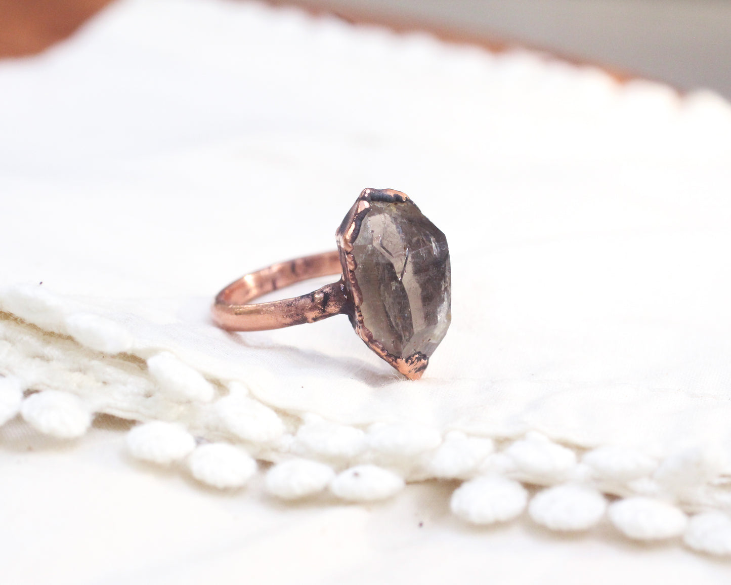 Smoky Quartz Ring - Size 6.5