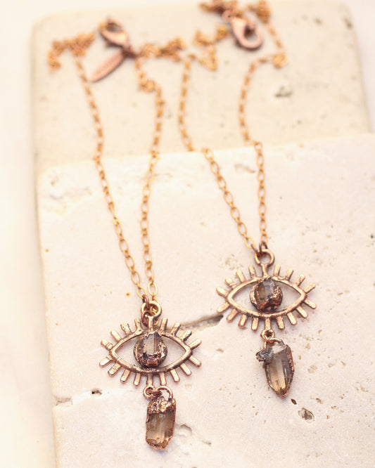 Topaz Eye Necklace