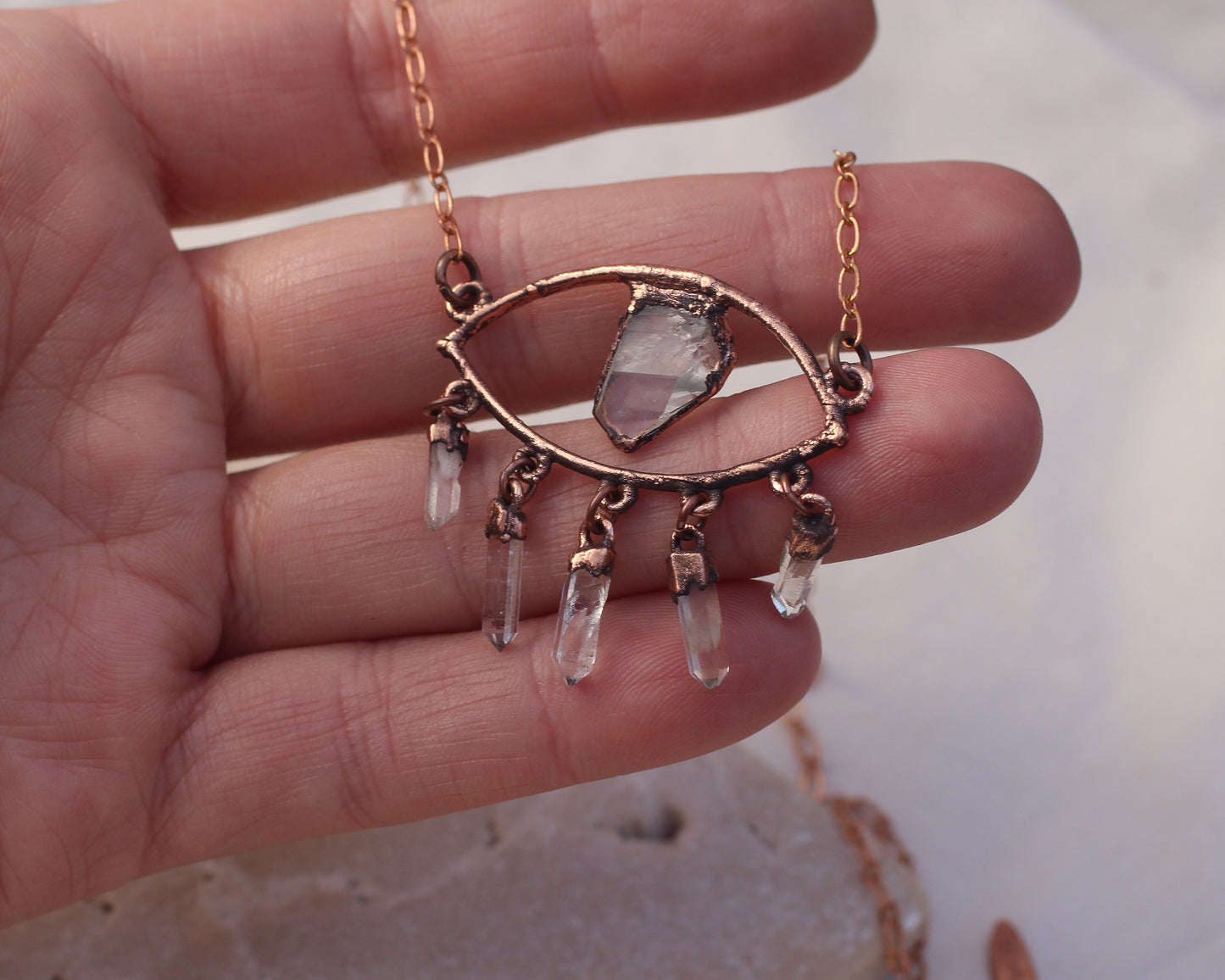 Quartz Eye Necklace