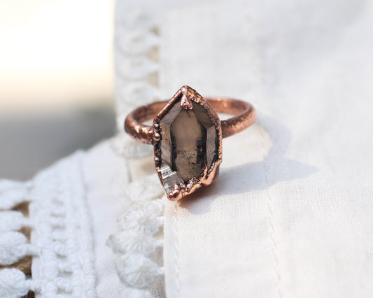 Smoky Quartz ring - size 6.5