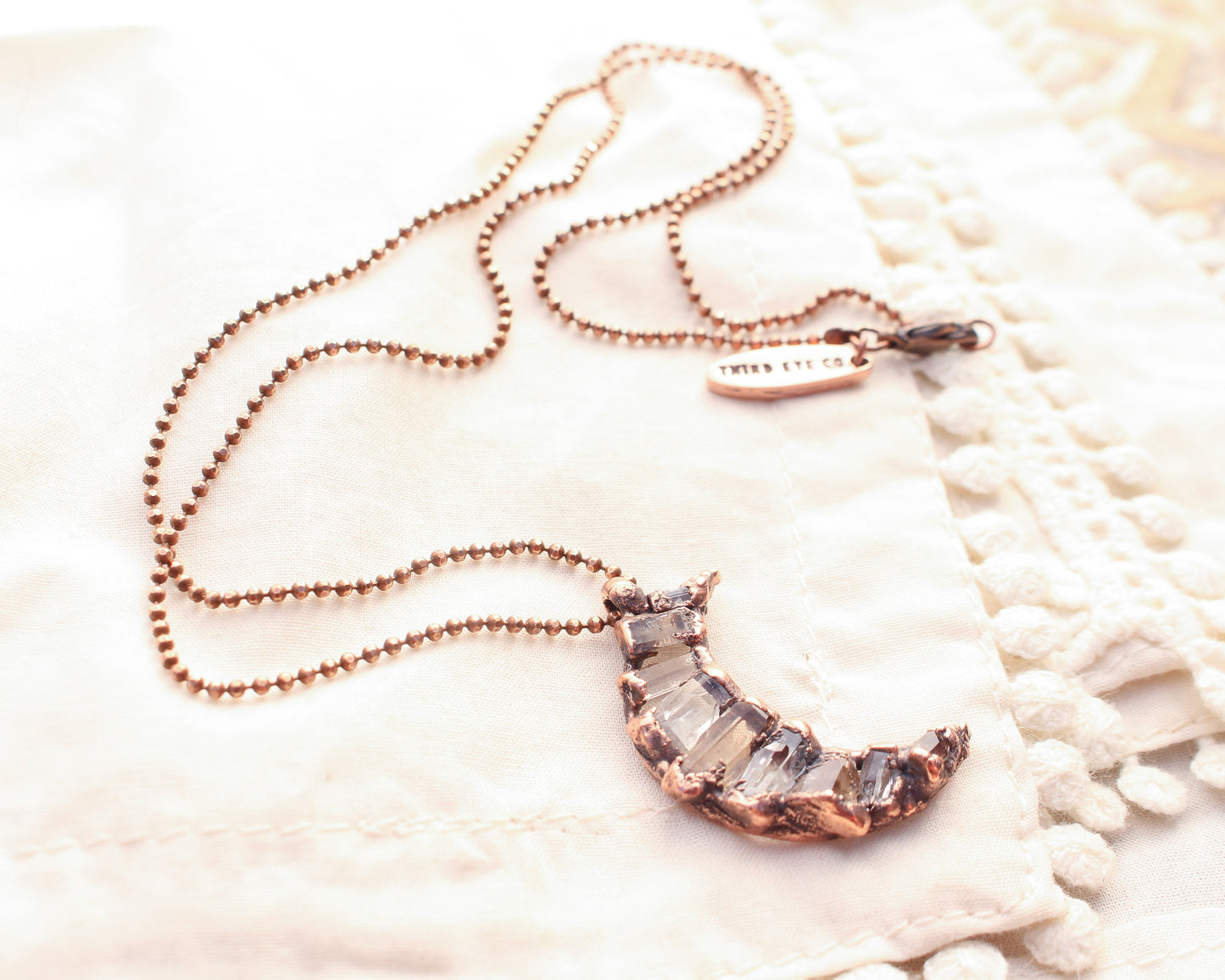 Topaz Moon Necklace