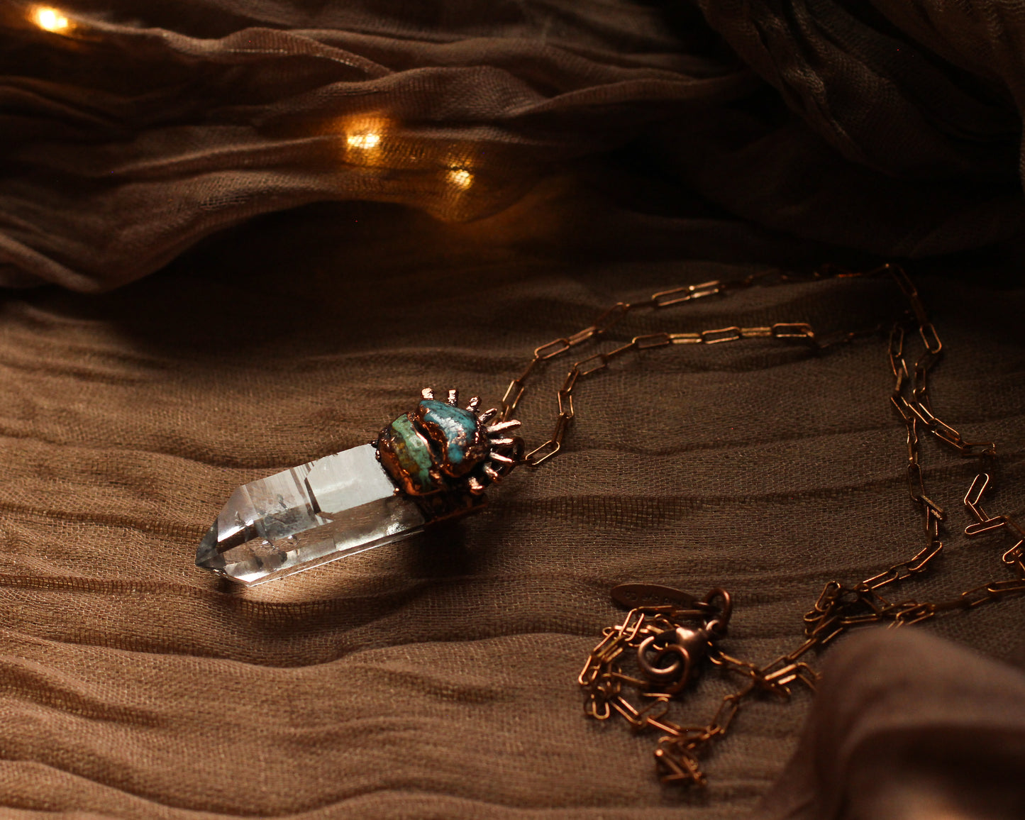 Quartz and Turquoise necklace