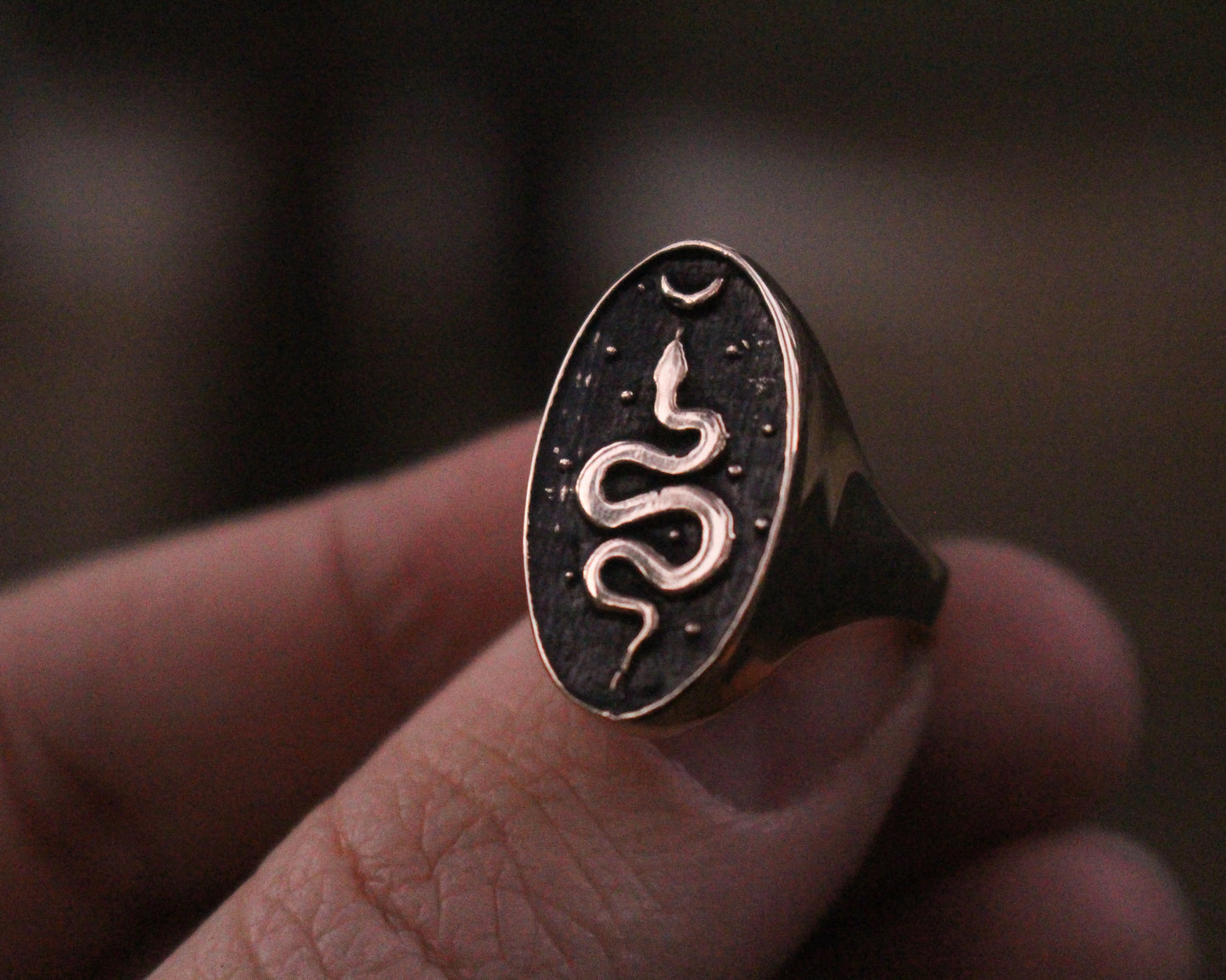 Ready to ship - Cosmic Snake Ring size 7.5