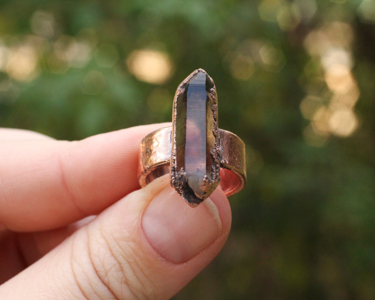 Smoky Quartz Ring - Size 8