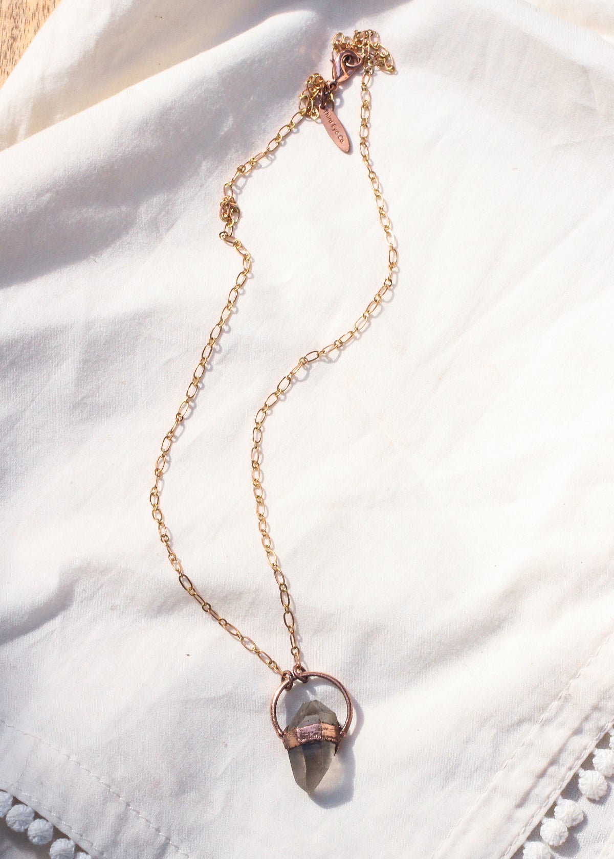 Little Smoky Quartz Aura necklace