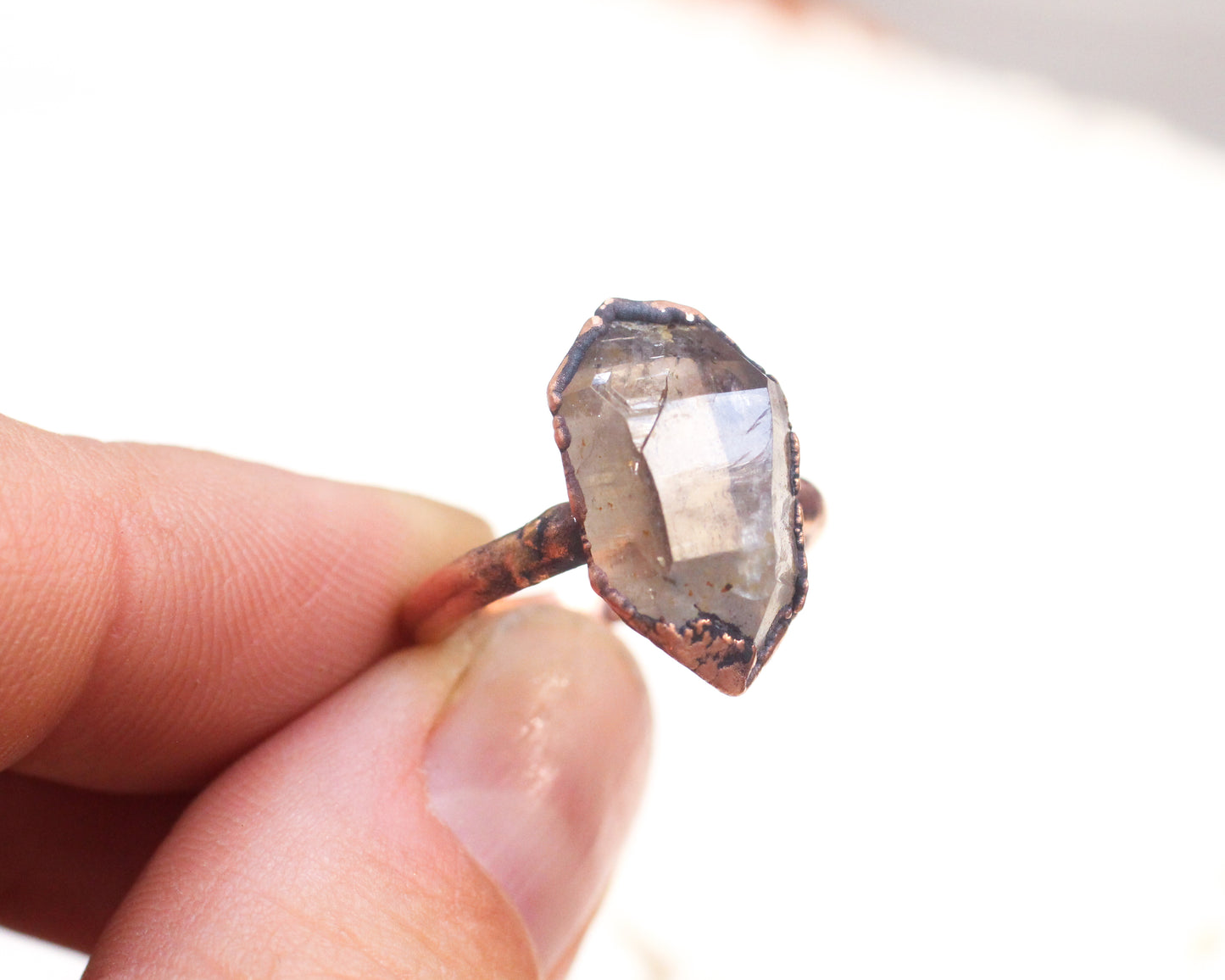 Smoky Quartz Ring - Size 6.5