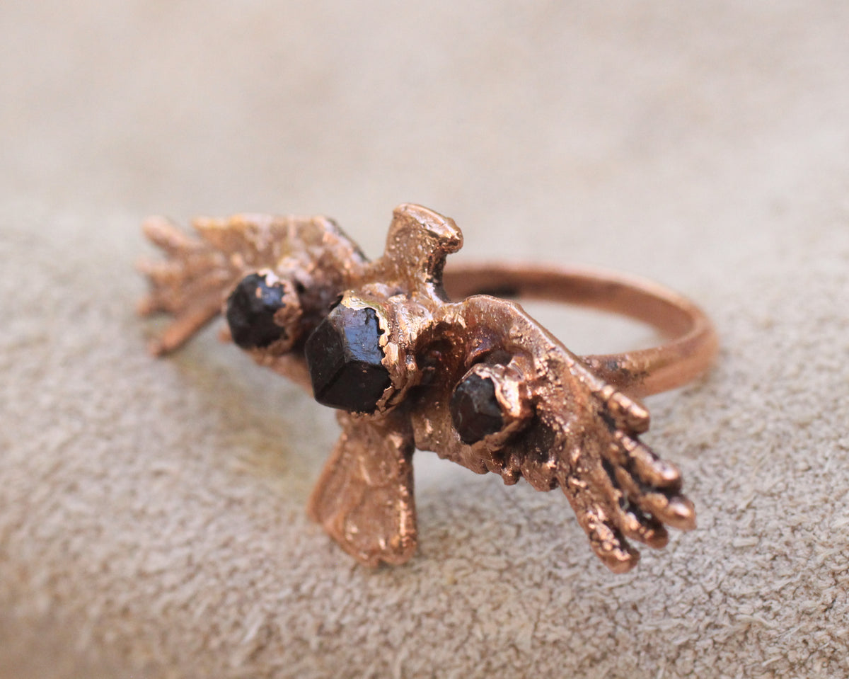 Garnet Crow Ring - Size 7.25