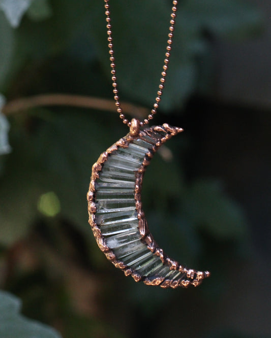 Quartz Moon Necklace