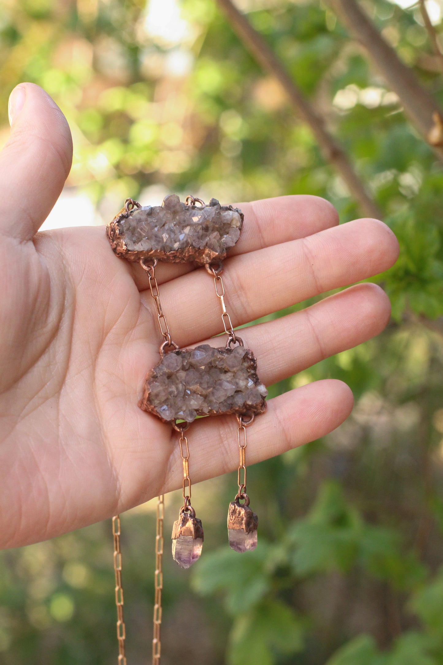 Tiered Amethyst necklace
