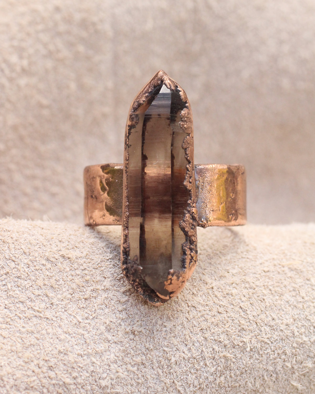 Smoky Quartz Ring - Size 8