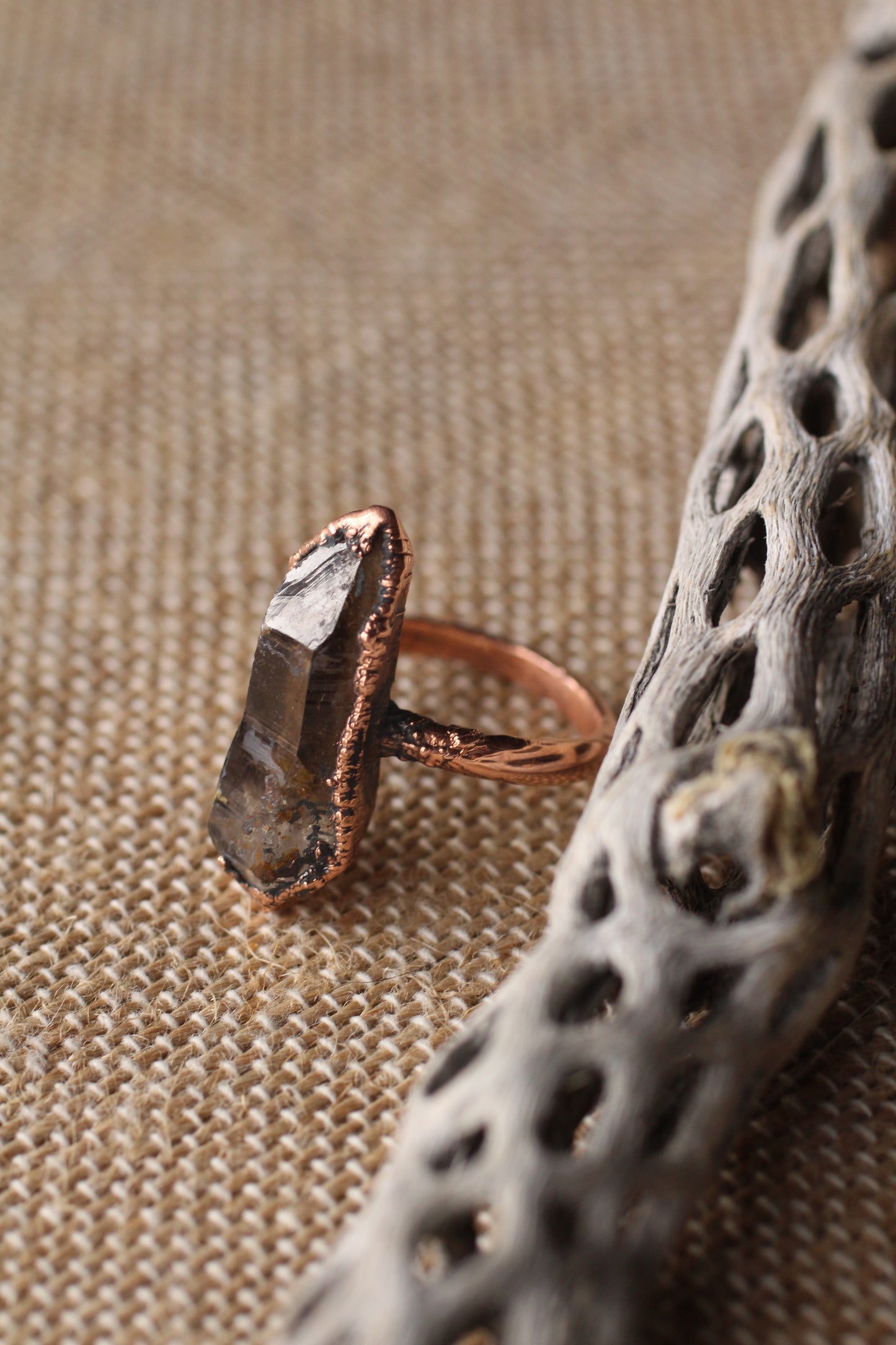 Smoky Quartz ring - Size 6.25