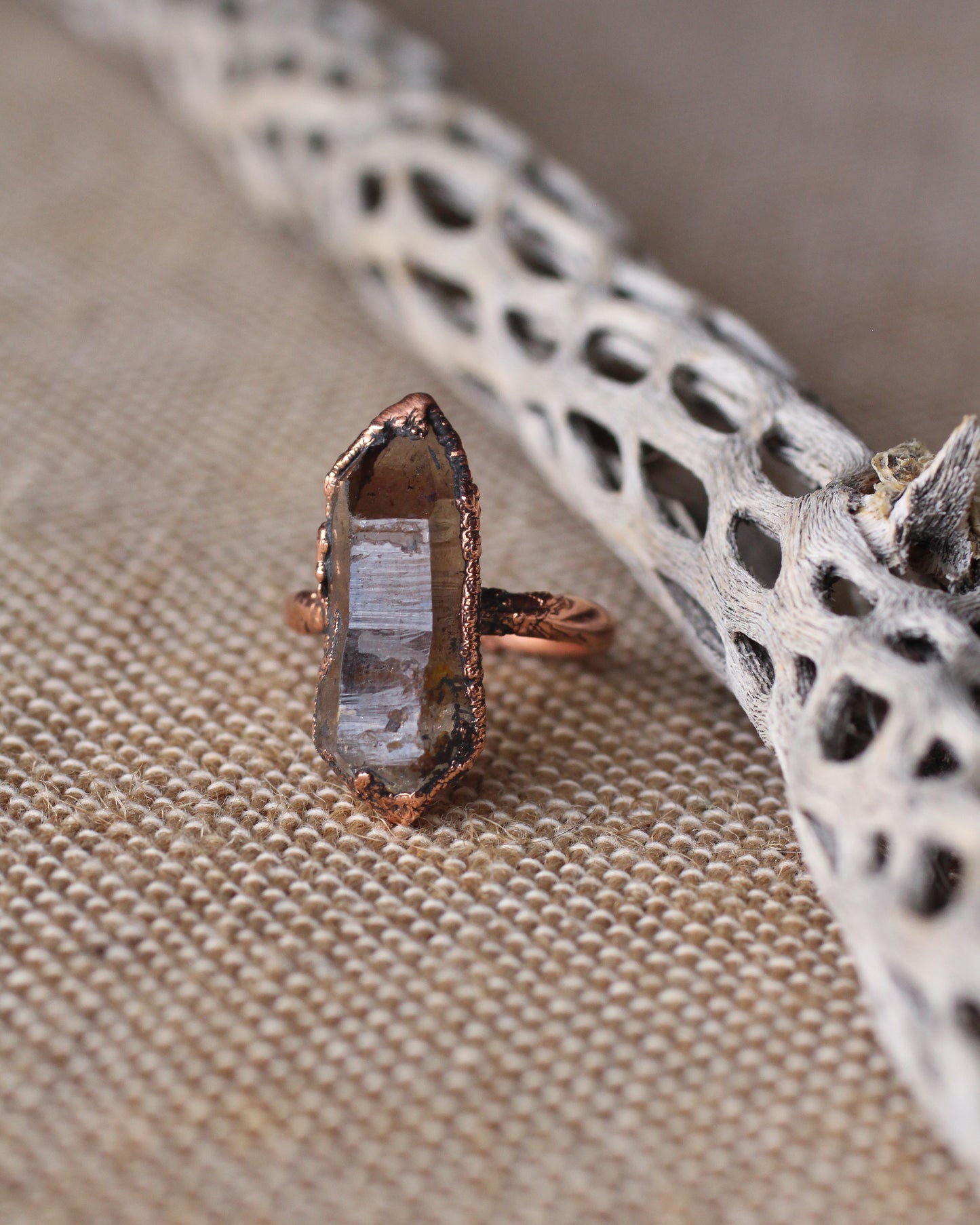 Smoky Quartz ring - Size 6.25