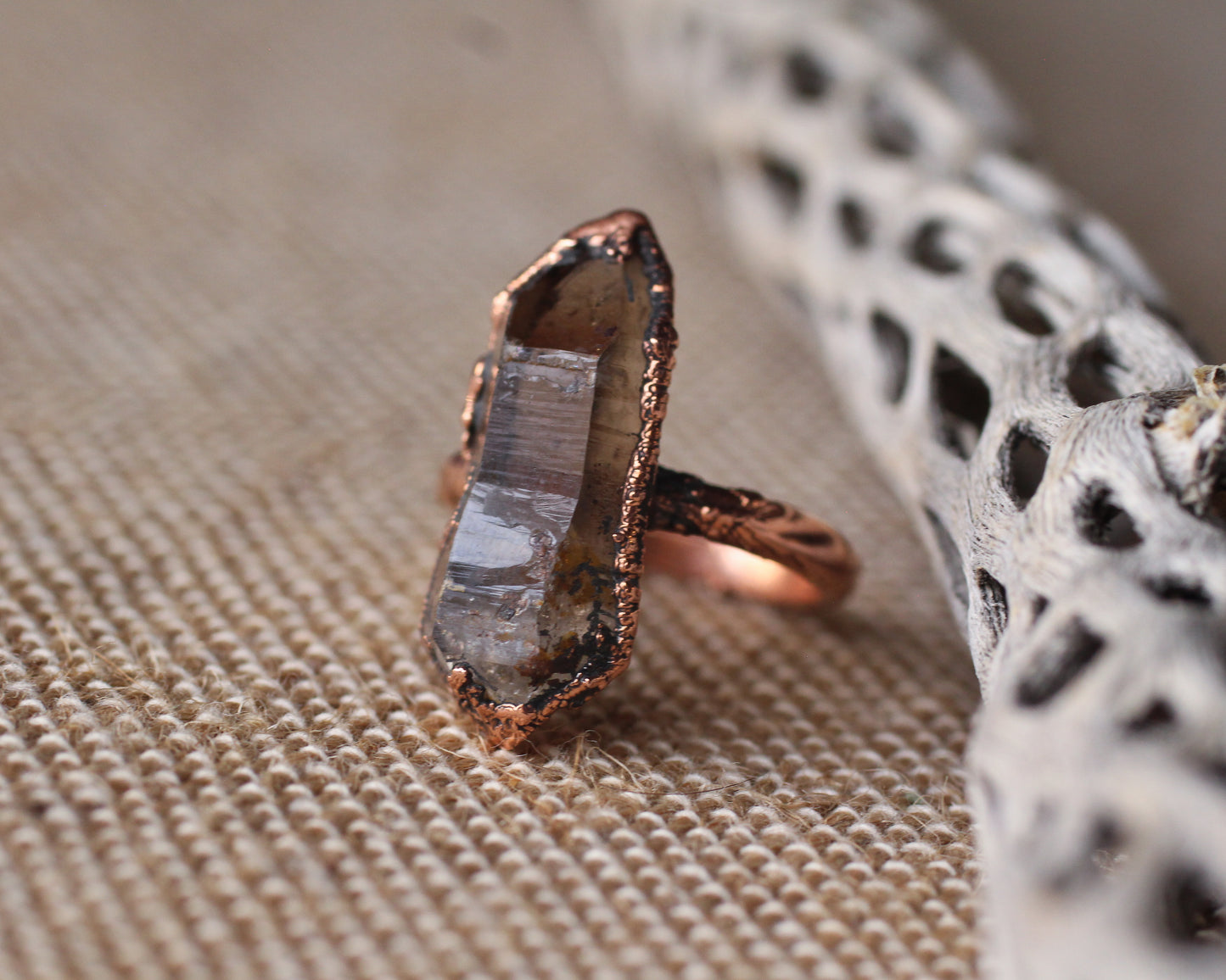 Smoky Quartz ring - Size 6.25