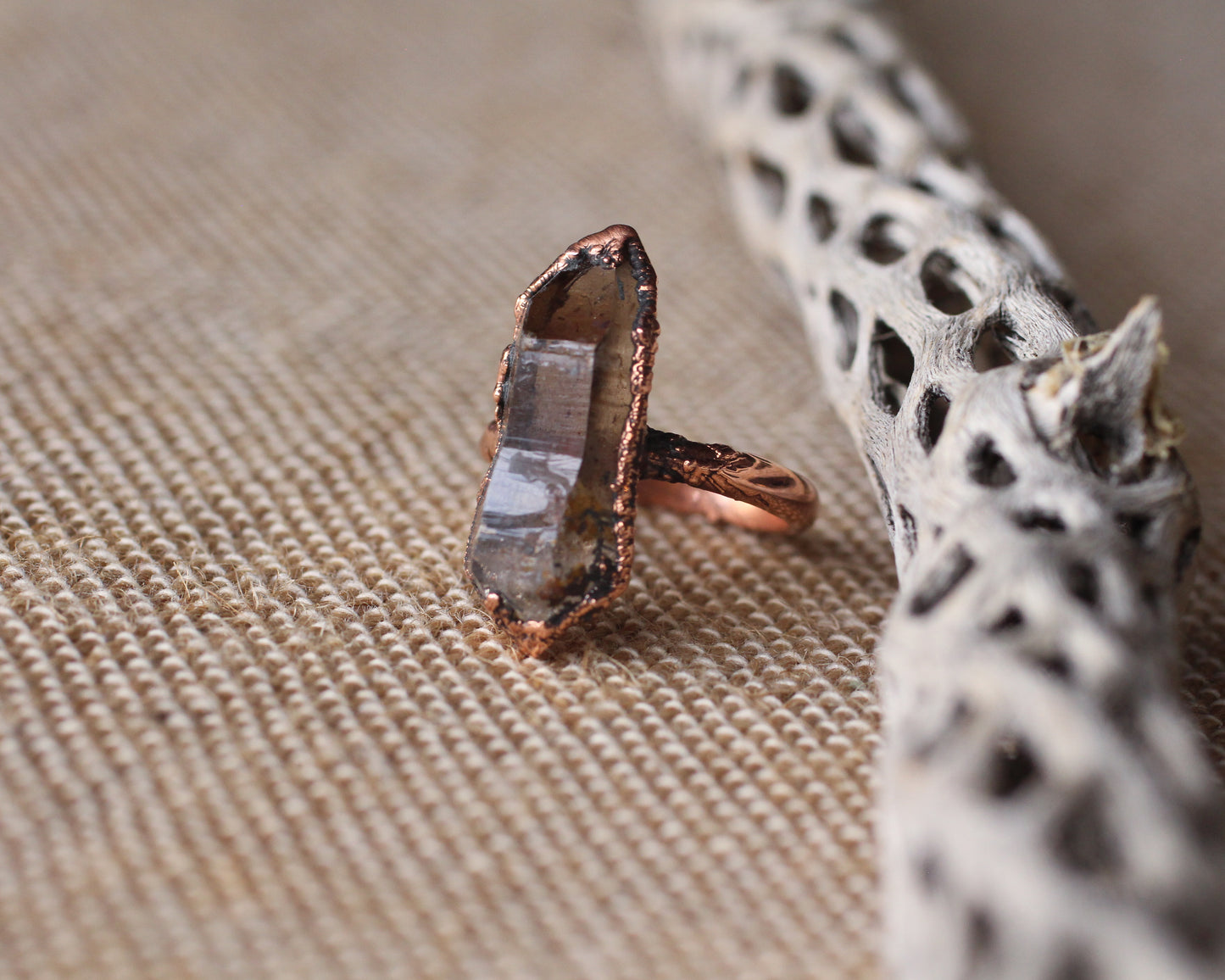 Smoky Quartz ring - Size 6.25