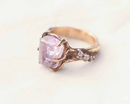 Amethyst and Topaz ring - Size 8
